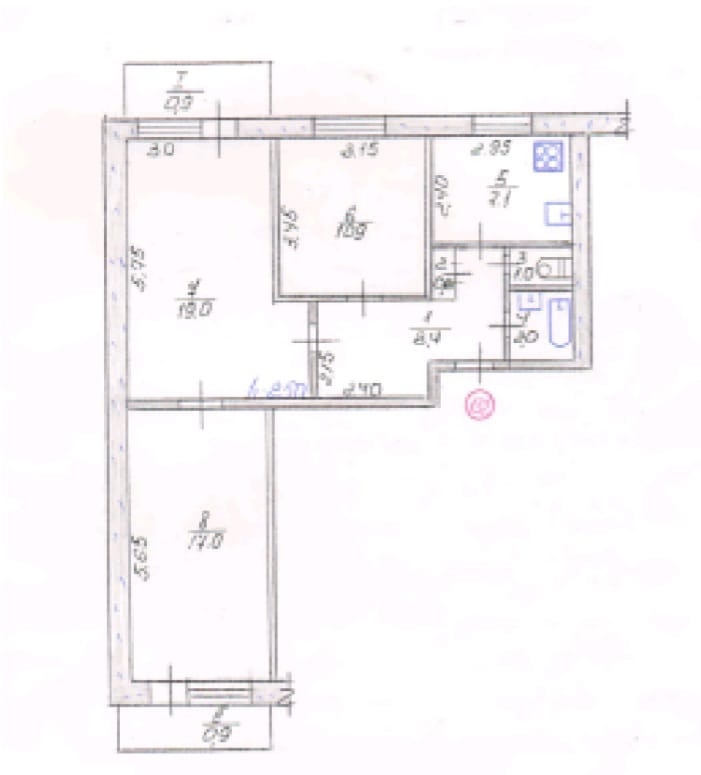 Продам 3-комн.квартиру в г. Стаханов (р-н Южный), 67.8 кв.м, 6/9 эт.дома.Квартира полностью подготовлена к ремонту, свободна от мебели. Отопления нет,...